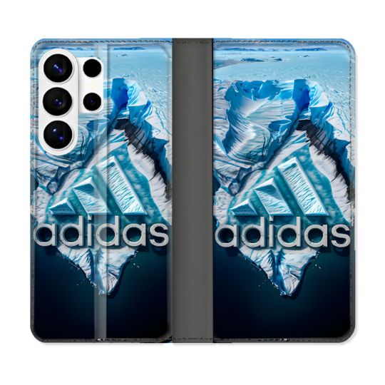 Housse cuir portefeuille Pour Samsung Galaxy S26 Ultra Adidas Iceberg