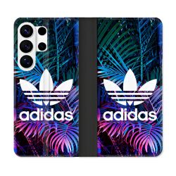 Housse cuir portefeuille Pour Samsung Galaxy S26 Ultra Adidas Palmier
