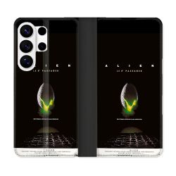 Housse cuir portefeuille Pour Samsung Galaxy S26 Ultra Alien Affiche