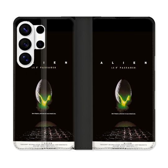 Housse cuir portefeuille Pour Samsung Galaxy S26 Ultra Alien Affiche