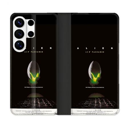 Housse cuir portefeuille Pour Samsung Galaxy S26 Ultra Alien Affiche