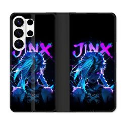 Housse cuir portefeuille Pour Samsung Galaxy S26 Ultra Arcane Jinx Night