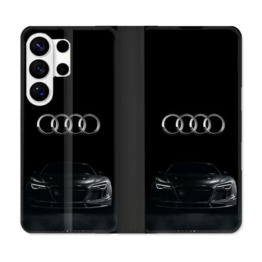 Housse cuir portefeuille Pour Samsung Galaxy S26 Ultra Audi
