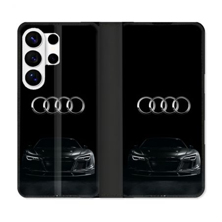Housse cuir portefeuille Pour Samsung Galaxy S26 Ultra Audi