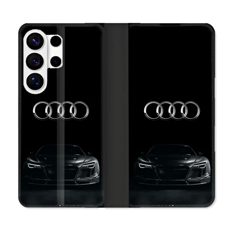 Housse cuir portefeuille Pour Samsung Galaxy S26 Ultra Audi