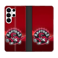 Housse cuir portefeuille Pour Samsung Galaxy S26 Ultra Basket Toronto Raptors