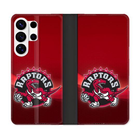 Housse cuir portefeuille Pour Samsung Galaxy S26 Ultra Basket Toronto Raptors