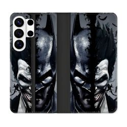 Housse cuir portefeuille Pour Samsung Galaxy S26 Ultra Batman Joker