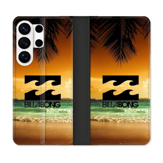 Housse cuir portefeuille Pour Samsung Galaxy S26 Ultra Billabong