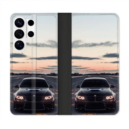 Housse cuir portefeuille Pour Samsung Galaxy S26 Ultra BMW Serie
