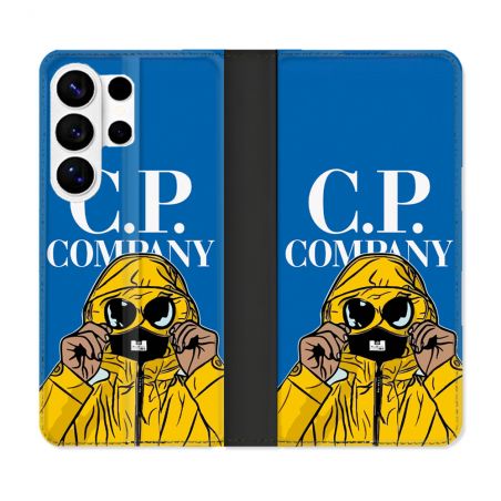 Housse cuir portefeuille Pour Samsung Galaxy S26 Ultra CP Company