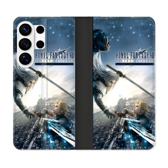 Housse cuir portefeuille Pour Samsung Galaxy S26 Ultra Final Fantaisy