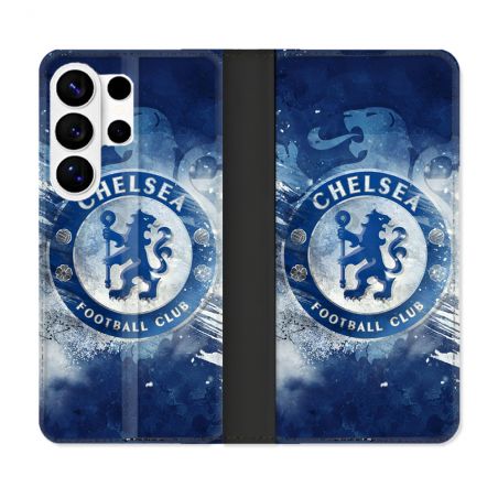 Housse cuir portefeuille Pour Samsung Galaxy S26 Ultra Foot Chelsea