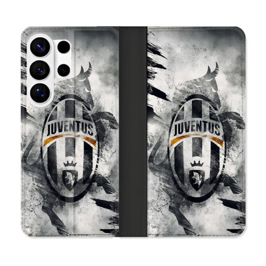 Housse cuir portefeuille Pour Samsung Galaxy S26 Ultra Foot Juventus Turin
