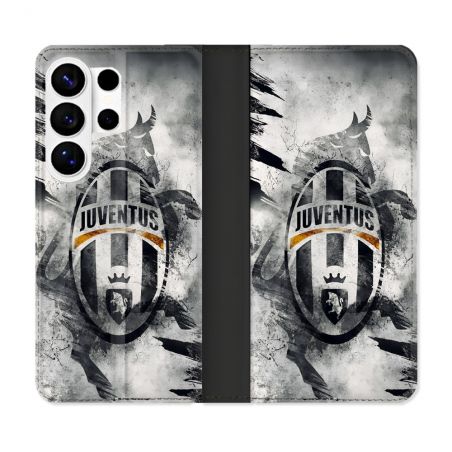 Housse cuir portefeuille Pour Samsung Galaxy S26 Ultra Foot Juventus Turin