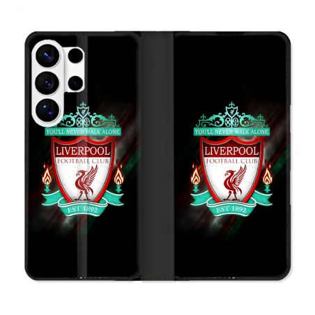 Housse cuir portefeuille Pour Samsung Galaxy S26 Ultra Foot Liverpool