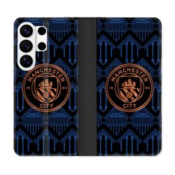 Housse cuir portefeuille Pour Samsung Galaxy S26 Ultra Foot Manchester City