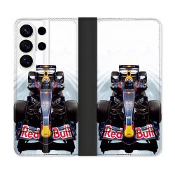 Housse cuir portefeuille Pour Samsung Galaxy S26 Ultra Formule 1 F1 Red Bull