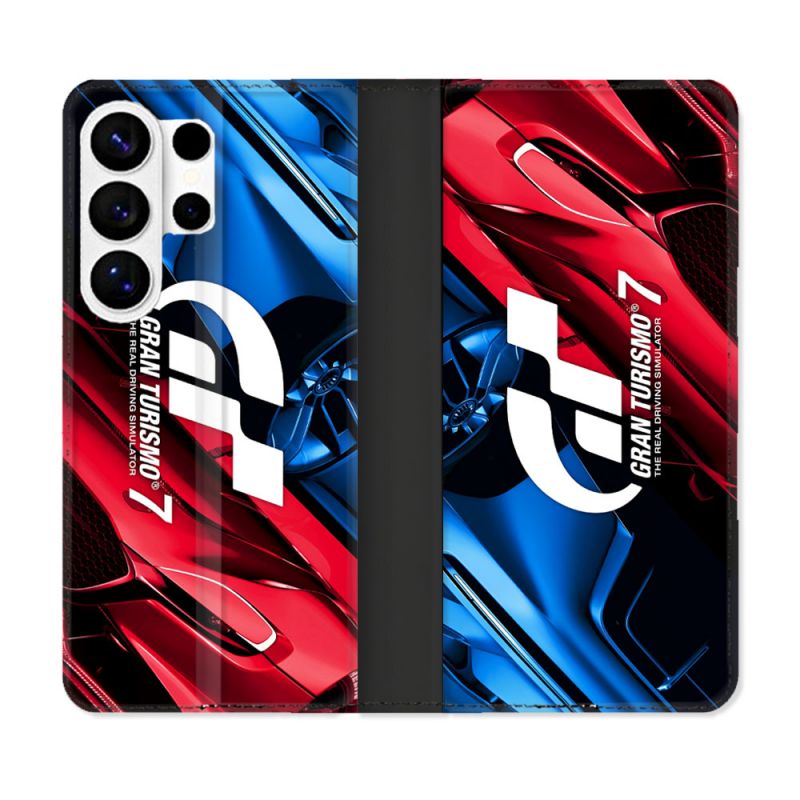 Housse cuir portefeuille Pour Samsung Galaxy S26 Ultra Gran Turismo