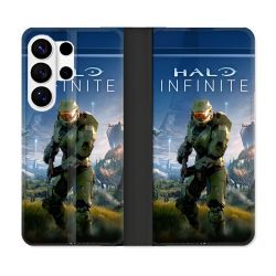 Housse cuir portefeuille Pour Samsung Galaxy S26 Ultra Halo