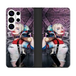 Housse cuir portefeuille Pour Samsung Galaxy S26 Ultra Harley Quinn Batte