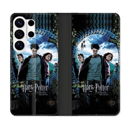 Housse cuir portefeuille Pour Samsung Galaxy S26 Ultra Harry Potter Azkaban