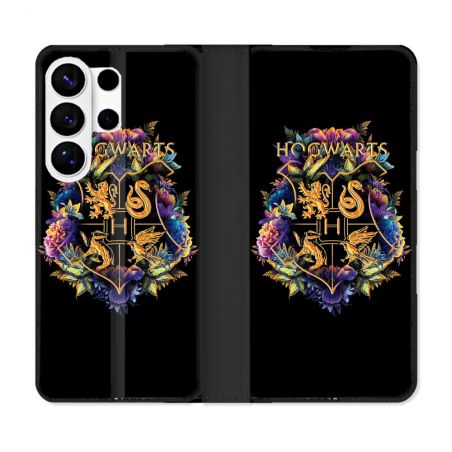 Housse cuir portefeuille Pour Samsung Galaxy S26 Ultra Harry Potter Hogwarts