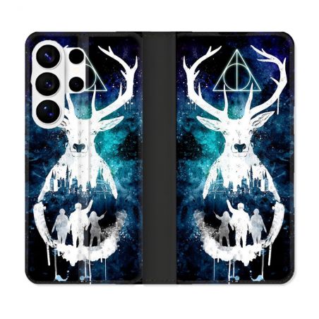Housse cuir portefeuille Pour Samsung Galaxy S26 Ultra Harry Potter Patronome