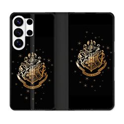 Housse cuir portefeuille Pour Samsung Galaxy S26 Ultra Harry Potter Poudlard