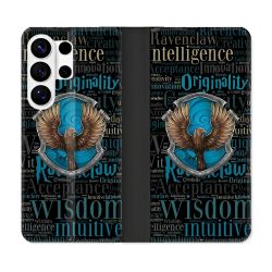 Housse cuir portefeuille Pour Samsung Galaxy S26 Ultra Harry Potter Serdaigle