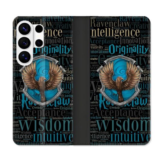 Housse cuir portefeuille Pour Samsung Galaxy S26 Ultra Harry Potter Serdaigle
