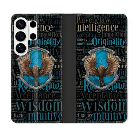 Housse cuir portefeuille Pour Samsung Galaxy S26 Ultra Harry Potter Serdaigle