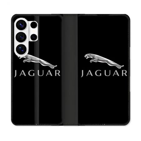 Housse cuir portefeuille Pour Samsung Galaxy S26 Ultra Jaguar