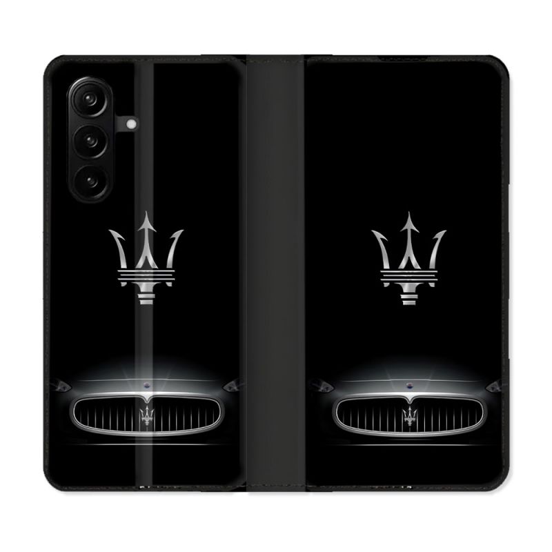 Housse Cuir Portefeuille Pour Samsung Galaxy A57 5G Maserati