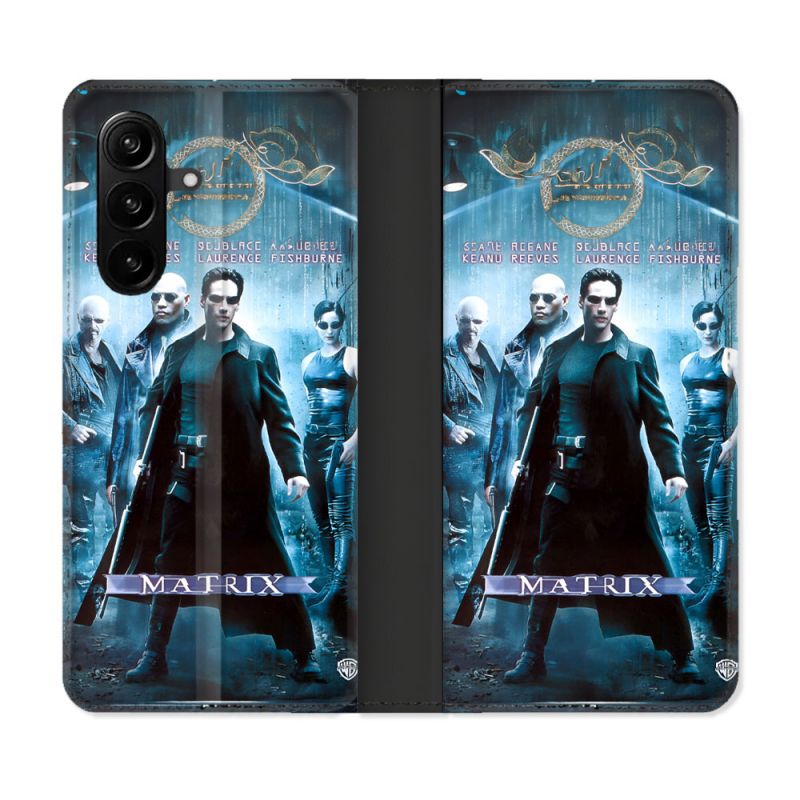 Housse Cuir Portefeuille Pour Samsung Galaxy A57 5G Matrix Affiche