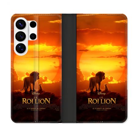 Housse cuir portefeuille Pour Samsung Galaxy S26 Ultra Le Roi Lion Affiche