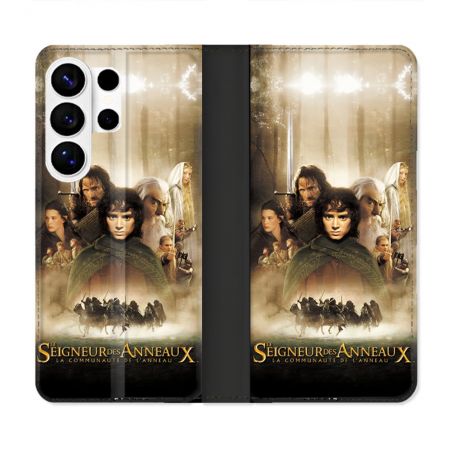 Housse cuir portefeuille Pour Samsung Galaxy S26 Ultra Le seigneur Des Anneaux Affiche