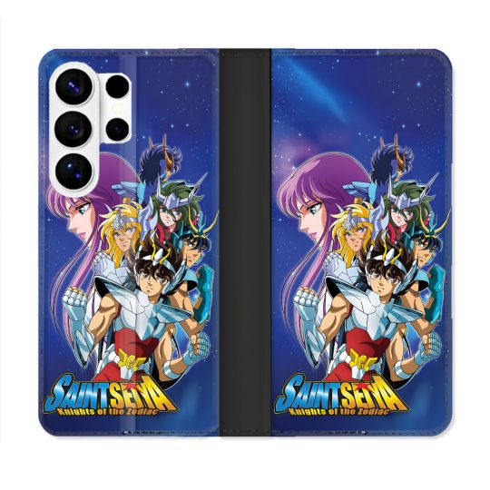 Housse cuir portefeuille Pour Samsung Galaxy S26 Ultra Les Chevaliers Du Zodiaque