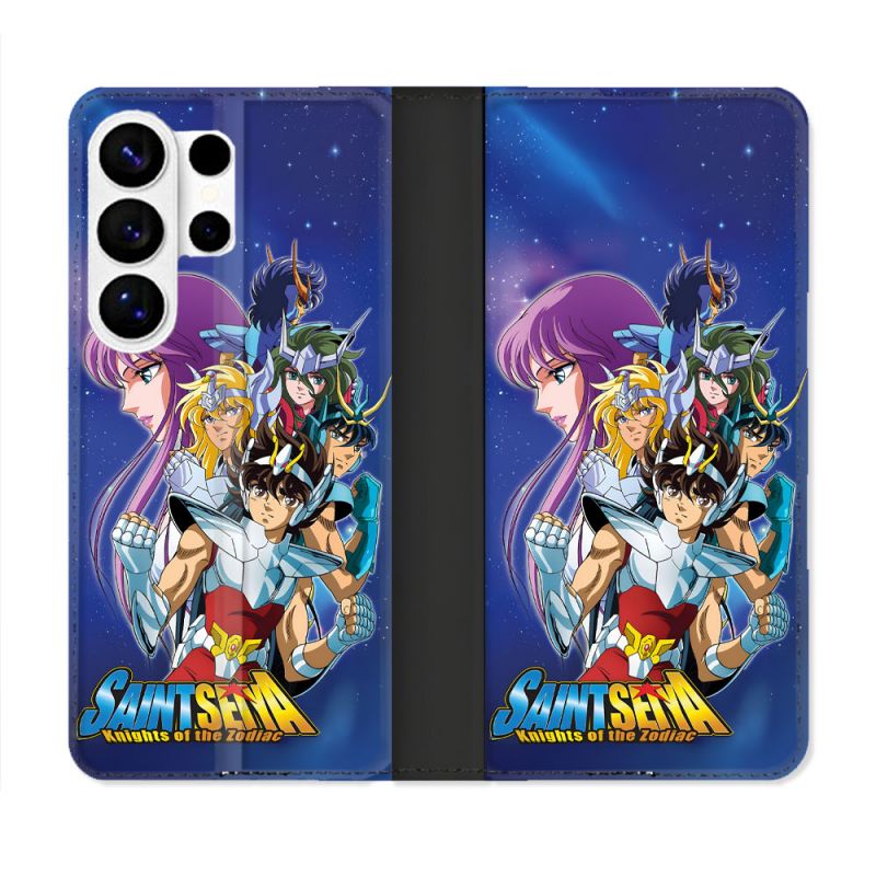 Housse cuir portefeuille Pour Samsung Galaxy S26 Ultra Les Chevaliers Du Zodiaque