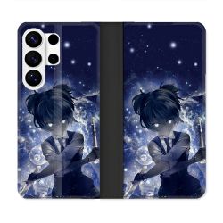 Housse cuir portefeuille Pour Samsung Galaxy S26 Ultra Manga Assassination Classroom Nagisa