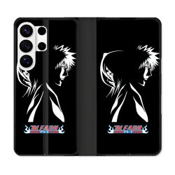 Housse cuir portefeuille Pour Samsung Galaxy S26 Ultra Manga Bleach Duo