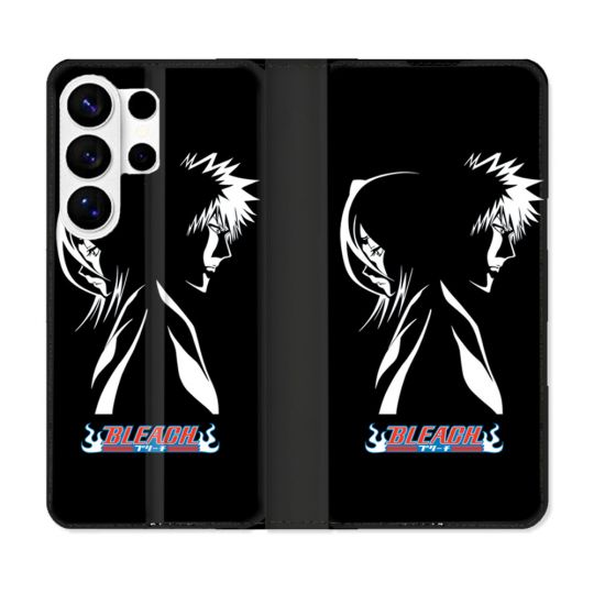 Housse cuir portefeuille Pour Samsung Galaxy S26 Ultra Manga Bleach Duo