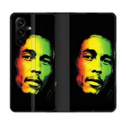 Housse Cuir Portefeuille Pour Samsung Galaxy A57 5G Musique Bob Marley 2