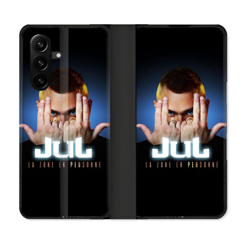 Housse Cuir Portefeuille Pour Samsung Galaxy A57 5G Musique Jul Signe