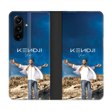 Housse Cuir Portefeuille Pour Samsung Galaxy A57 5G Musique Kendji