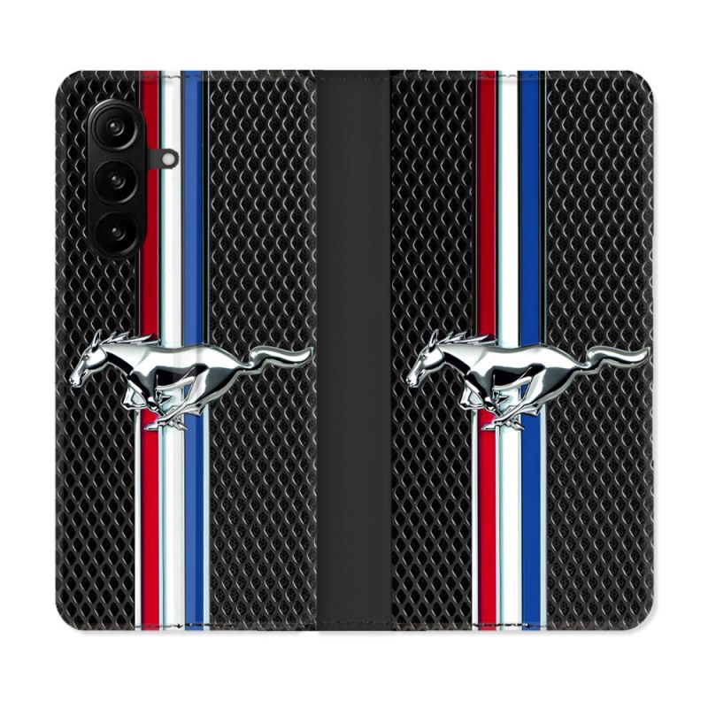 Housse Cuir Portefeuille Pour Samsung Galaxy A57 5G Mustang