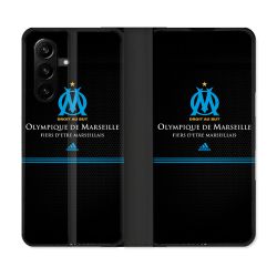 Housse Cuir Portefeuille Pour Samsung Galaxy A57 5G Olympique Marseille OM Fier etre Marseillais