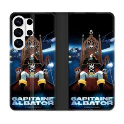 Housse cuir portefeuille Pour Samsung Galaxy S26 Ultra Manga Capitaine Albator