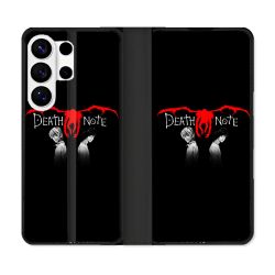 Housse cuir portefeuille Pour Samsung Galaxy S26 Ultra Manga Death Note Noir