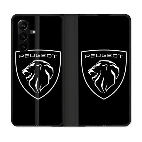 Housse Cuir Portefeuille Pour Samsung Galaxy A57 5G Peugeot